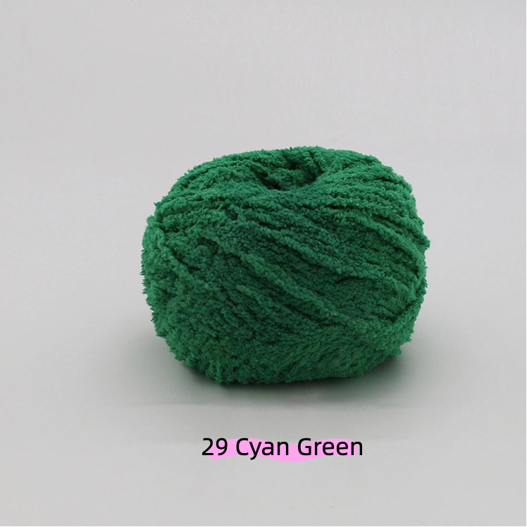 Light Mint Green Warm Plush Nature Palette Velvet Yarn (50g/80m) – velvet yarn for amigurumi and crochet