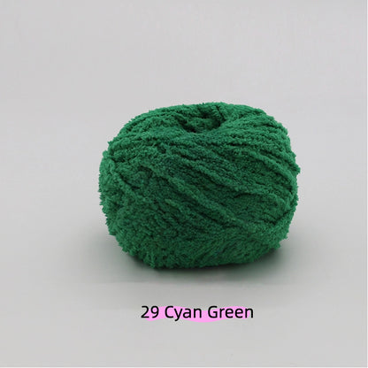 Light Mint Green Warm Plush Nature Palette Velvet Yarn (50g/80m) – velvet yarn for amigurumi and crochet