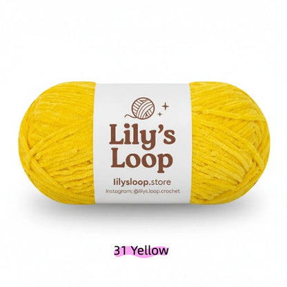 Sea Blue SoftGlow Series 2.5MM Chenille Yarn(50g/132m) – fine chenille yarn for amigurumi