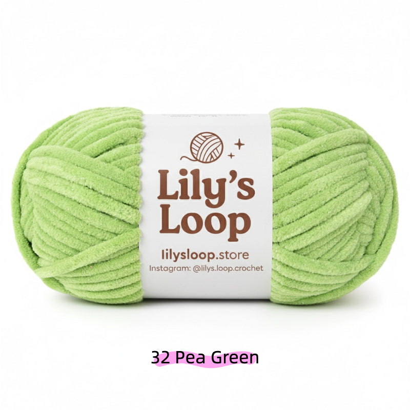 Kikyo Color SoftGlow Series 6MM Chenille Yarn(100g/68m) – soft chenille yarn for amigurumi