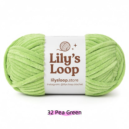 Kikyo Color SoftGlow Series 6MM Chenille Yarn(100g/68m) – soft chenille yarn for amigurumi