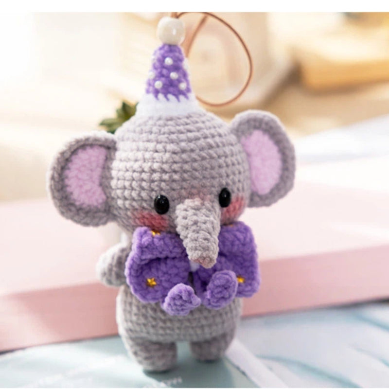 Little Elephant Amigurumi Crochet Kit (Intermediate Level) – crochet pattern page preview