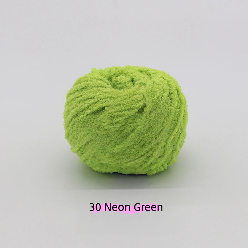 Light Black Warm Plush Nature Palette Velvet Yarn (50g/80m) – velvet yarn for amigurumi and crochet