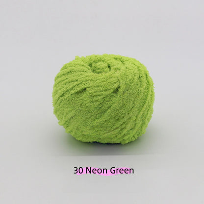 Light Black Warm Plush Nature Palette Velvet Yarn (50g/80m) – velvet yarn for amigurumi and crochet