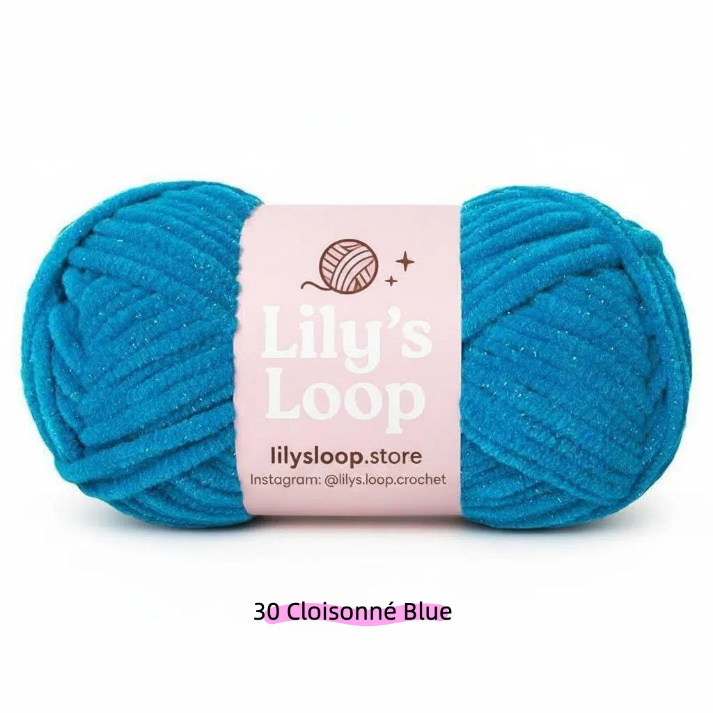 Pure White SoftGlow Series 4.5MM Chenille Yarn(50g/59m) – fine chenille yarn for amigurumi