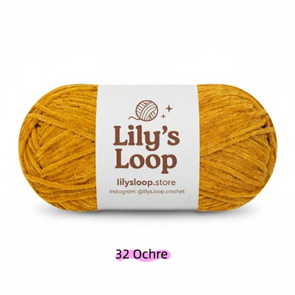 Aqua SoftGlow Series 2.5MM Chenille Yarn(50g/132m) – fine chenille yarn for amigurumi