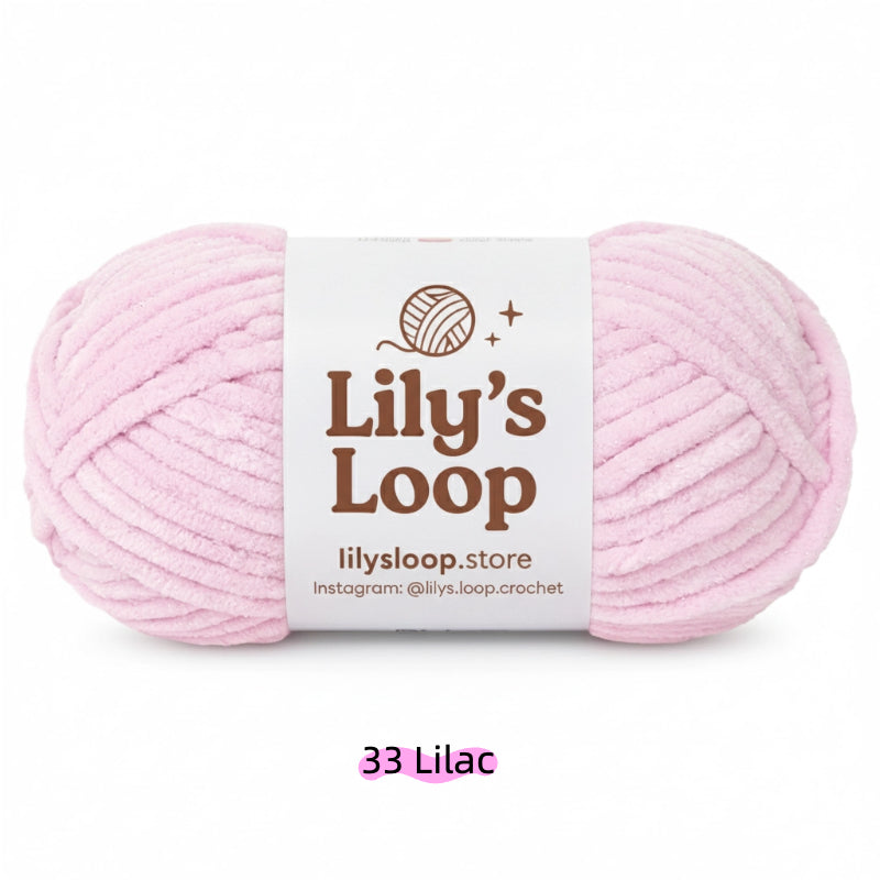 Pure White SoftGlow Series 6MM Chenille Yarn(100g/68m) – soft chenille yarn for amigurumi