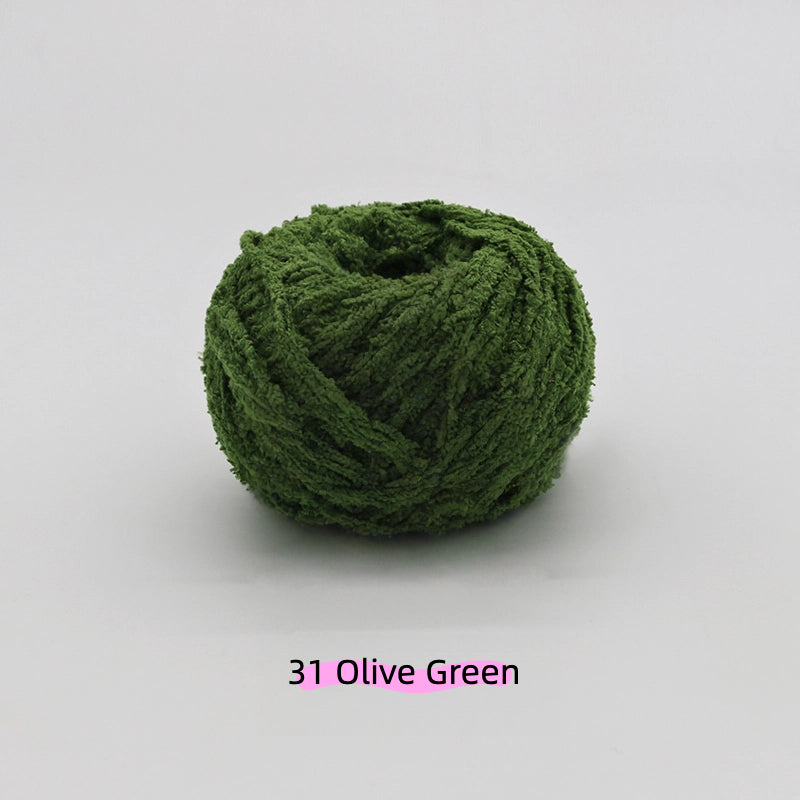 Mint Green Warm Plush Nature Palette Velvet Yarn (50g/80m) – velvet yarn for amigurumi and crochet