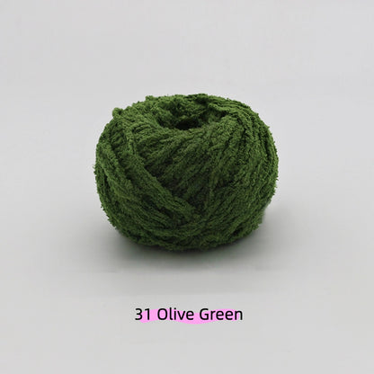 Mint Green Warm Plush Nature Palette Velvet Yarn (50g/80m) – velvet yarn for amigurumi and crochet