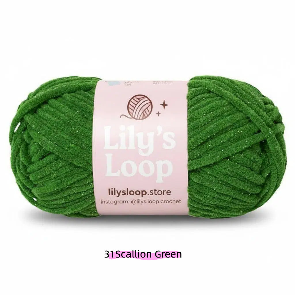 Glaze Red SoftGlow Series 4.5MM Chenille Yarn(50g/59m) – fine chenille yarn for amigurumi