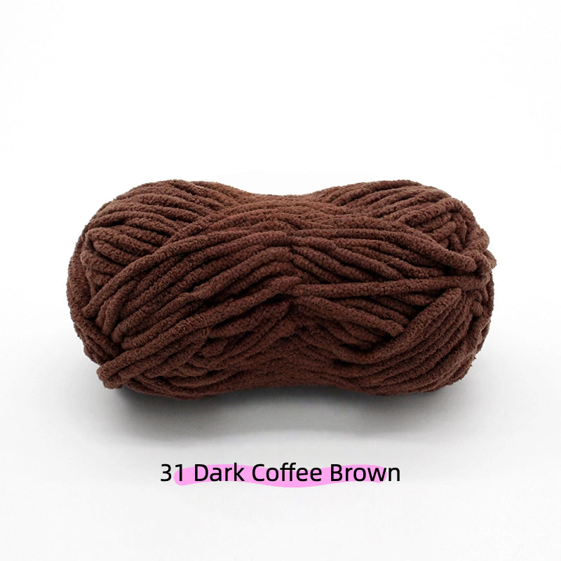 Sweet Chunky Chenille Yarn (100g) 5mm – soft chenille yarn crochet