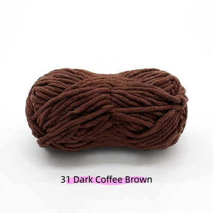 Sweet Chunky Chenille Yarn (100g) 5mm – soft chenille yarn crochet