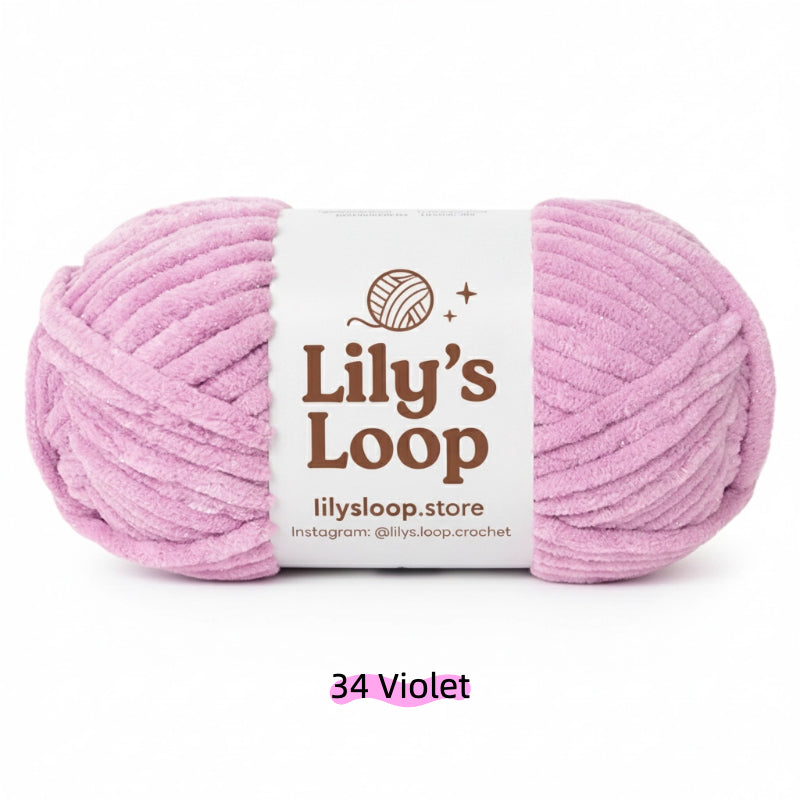 Dark Khaki SoftGlow Series 6MM Chenille Yarn(100g/68m) – soft chenille yarn for amigurumi