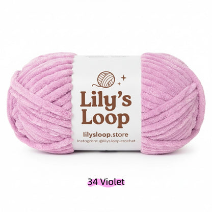 Dark Khaki SoftGlow Series 6MM Chenille Yarn(100g/68m) – soft chenille yarn for amigurumi