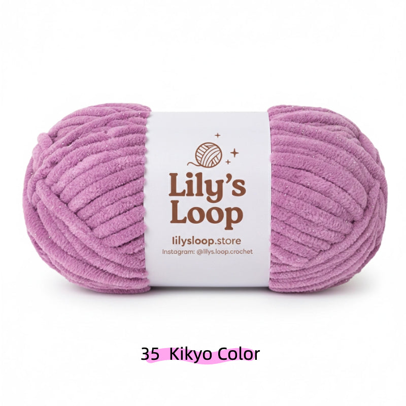 SoftGlow Series 6MM Chenille Yarn(100g/68m) – soft chenille yarn for amigurumi