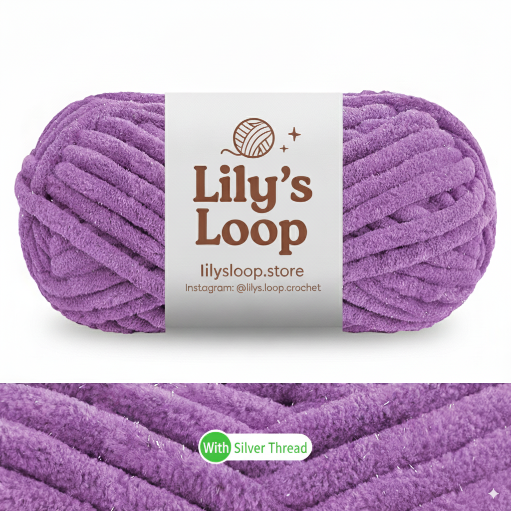 SoftGlow Series 10MM Chenille Yarn(100g/32m) – chunky chenille yarn for amigurumi