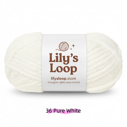 SoftGlow Series 6MM Chenille Yarn(100g/68m) – soft chenille yarn for amigurumi