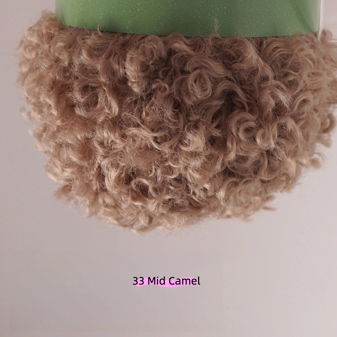 Dark Coffee Aran Plush Yarn for Amigurumi(40g) – crochet yarn by Lily's Loop