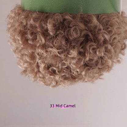 Dark Coffee Aran Plush Yarn for Amigurumi(40g) – crochet yarn by Lily's Loop