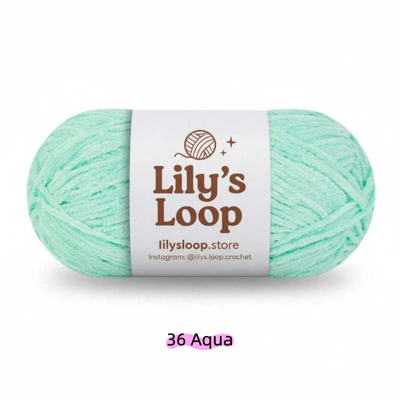 Cerulean SoftGlow Series 2.5MM Chenille Yarn(50g/132m) – fine chenille yarn for amigurumi