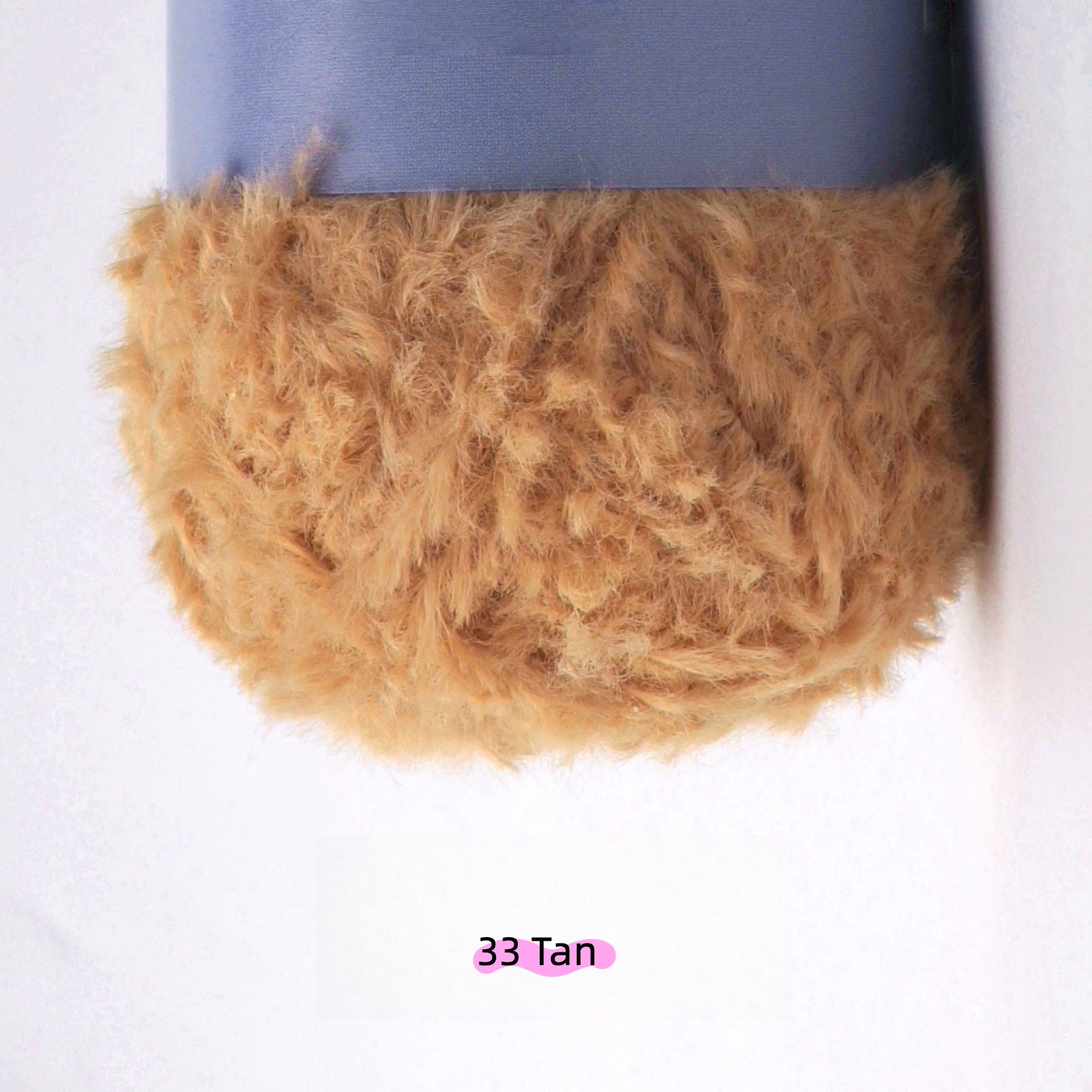 Light Mahogany MicroFur Fine Eyelash Yarn (40g) – faux fur yarn for crochet amigurumi