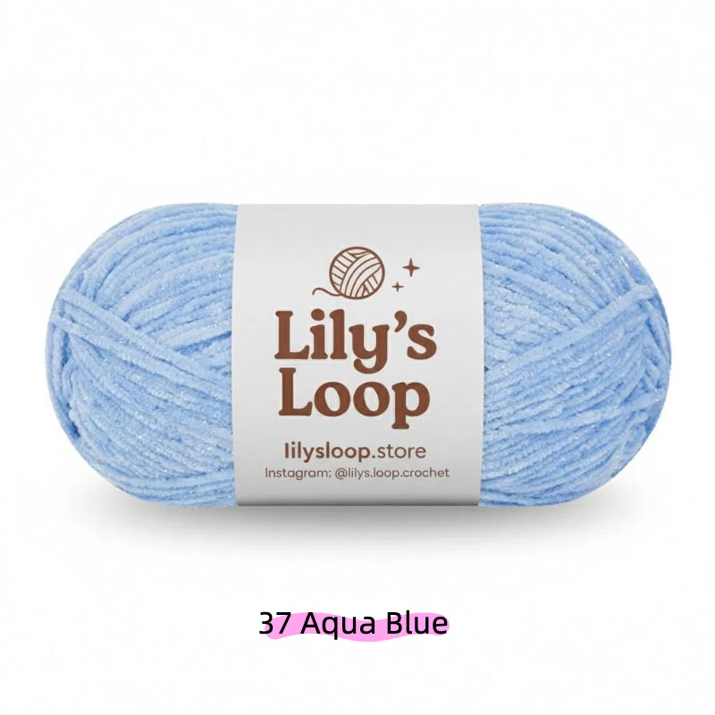Royal Blue SoftGlow Series 2.5MM Chenille Yarn(50g/132m) – fine chenille yarn for amigurumi