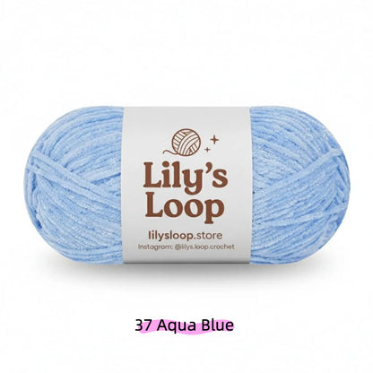 Royal Blue SoftGlow Series 2.5MM Chenille Yarn(50g/132m) – fine chenille yarn for amigurumi