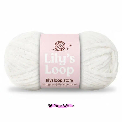 Light Brown SoftGlow Series 4.5MM Chenille Yarn(50g/59m) – fine chenille yarn for amigurumi