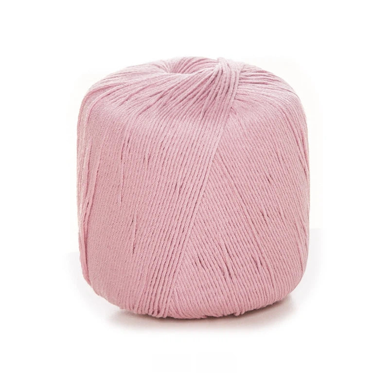 Dusty Rose AquaSilk Size 3 Crochet Thread Cotton Yarn (40g) – crochet yarn by Lily's Loop