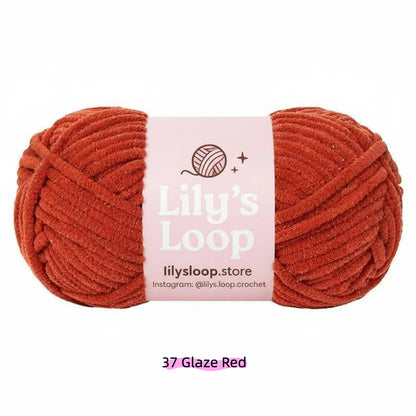Aqua SoftGlow Series 4.5MM Chenille Yarn(50g/59m) – fine chenille yarn for amigurumi