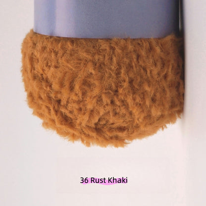 Chocolate Brown MicroFur Fine Eyelash Yarn (40g) – faux fur yarn for crochet amigurumi