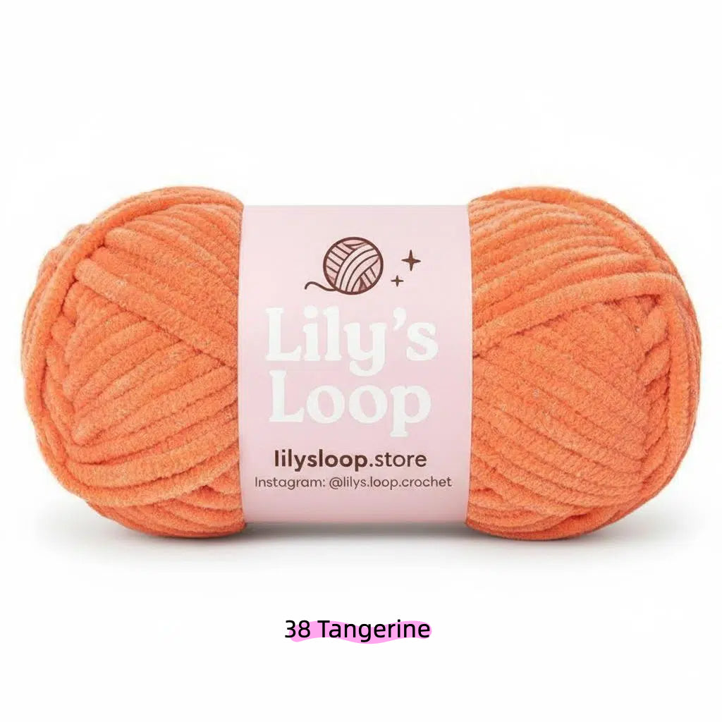 Vivid Blue SoftGlow Series 4.5MM Chenille Yarn(50g/59m) – fine chenille yarn for amigurumi