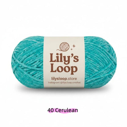 Green SoftGlow Series 2.5MM Chenille Yarn(50g/132m) – fine chenille yarn for amigurumi