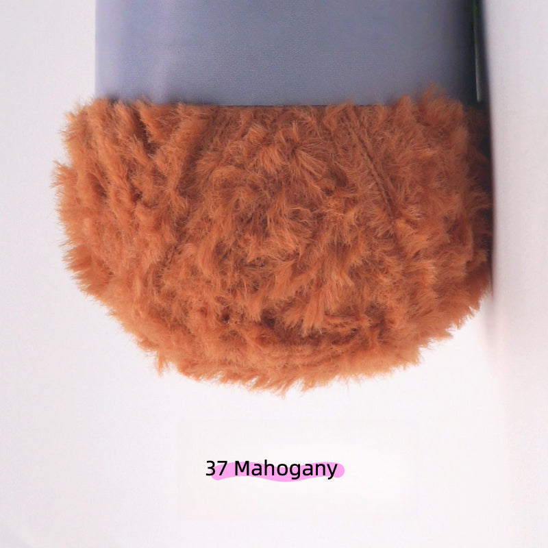 Warm Gray MicroFur Fine Eyelash Yarn (40g) – faux fur yarn for crochet amigurumi