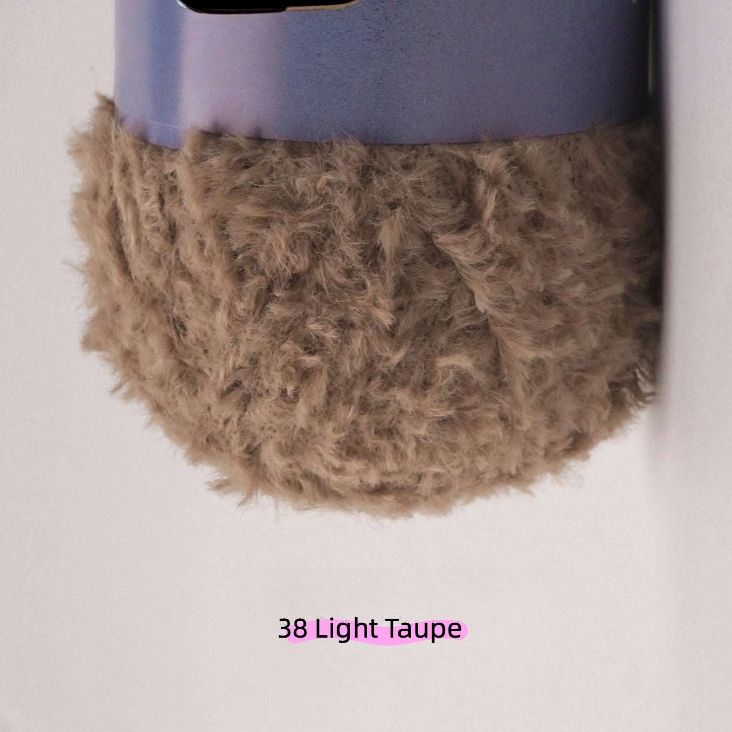 Light Gray MicroFur Fine Eyelash Yarn (40g) – faux fur yarn for crochet amigurumi