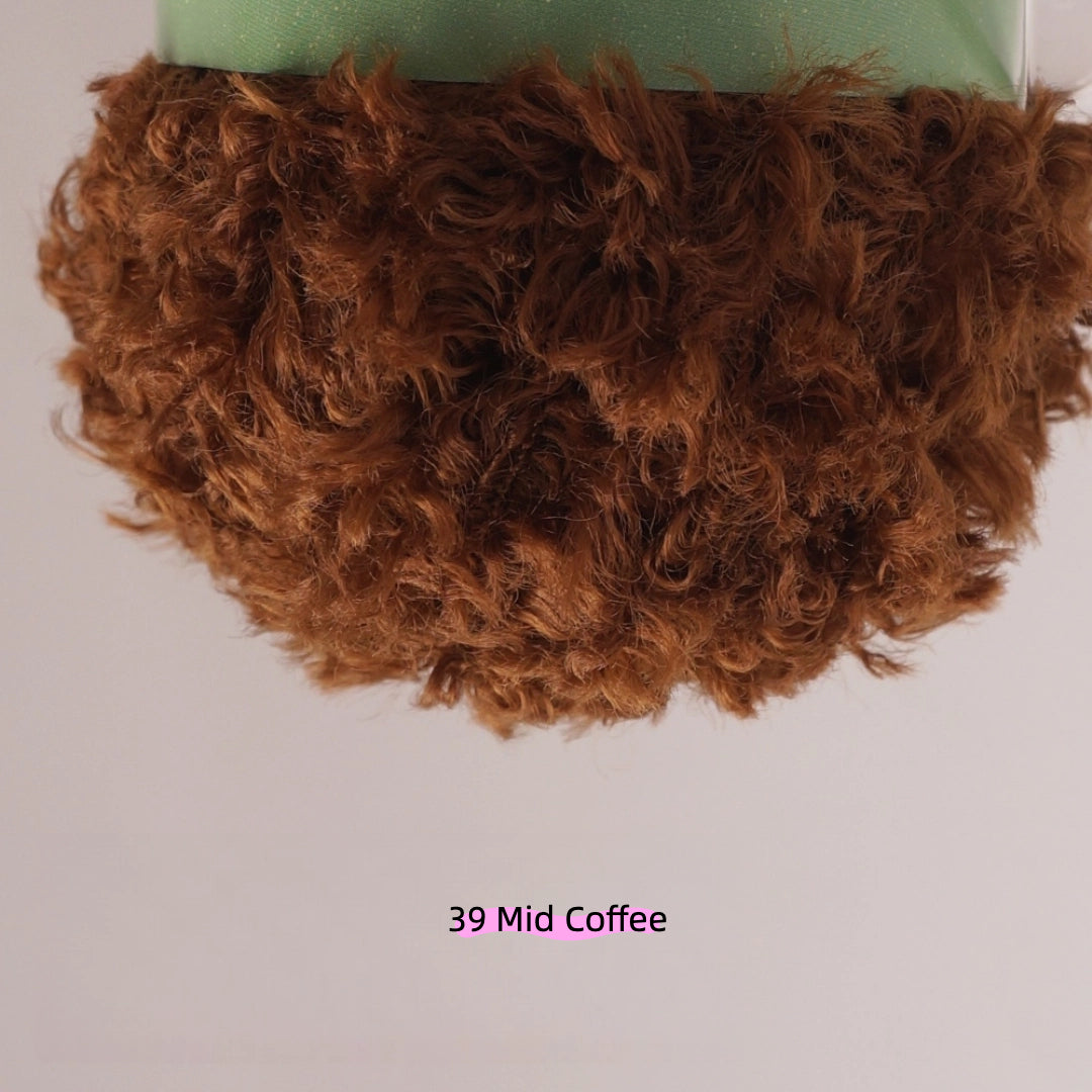 Pea Green Aran Plush Yarn for Amigurumi(40g) – crochet yarn by Lily's Loop