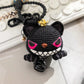 Halloween Lucky Cat Keychain Crochet Kit – 5 Styles