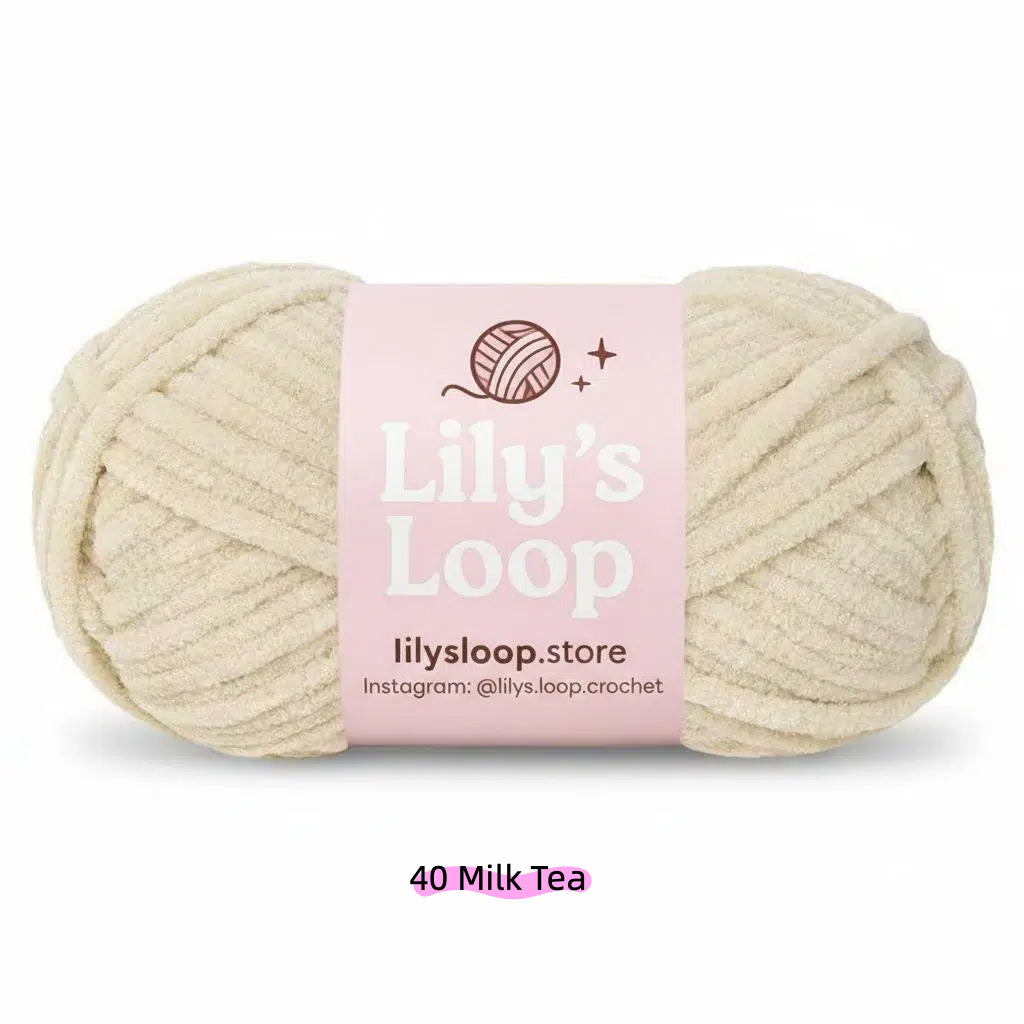 Vivid Green SoftGlow Series 4.5MM Chenille Yarn(50g/59m) – fine chenille yarn for amigurumi