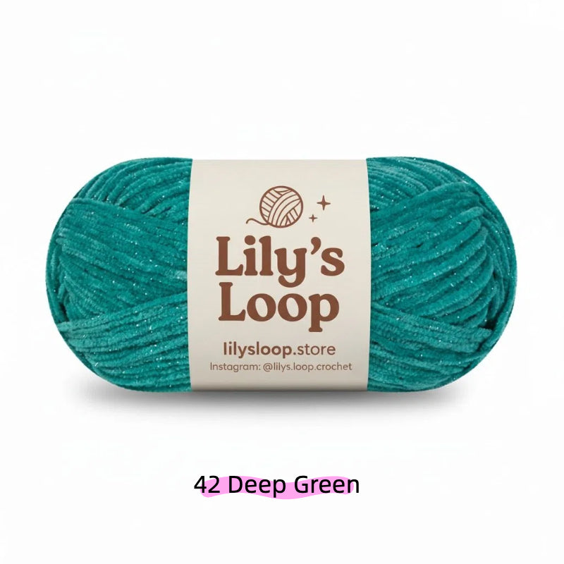 Light Khaki SoftGlow Series 2.5MM Chenille Yarn(50g/132m) – fine chenille yarn for amigurumi