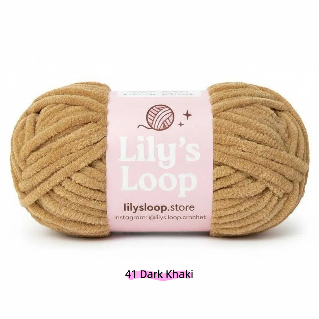 Forest Green SoftGlow Series 4.5MM Chenille Yarn(50g/59m) – fine chenille yarn for amigurumi