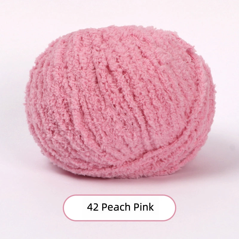 Pale Blush Softy 3mm Plush Yarn (50g/76m) – soft velvet yarn for amigurumi