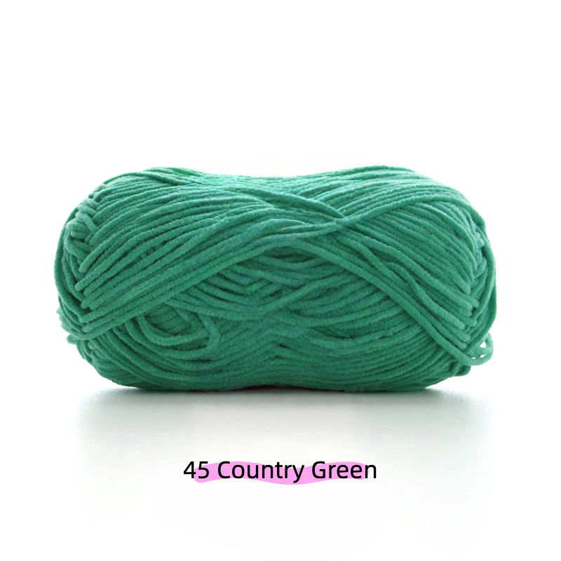 Blush Yellow Sweet Ultra Fine 2mm Chenille Yarn (50g) – chenille yarn for amigurumi