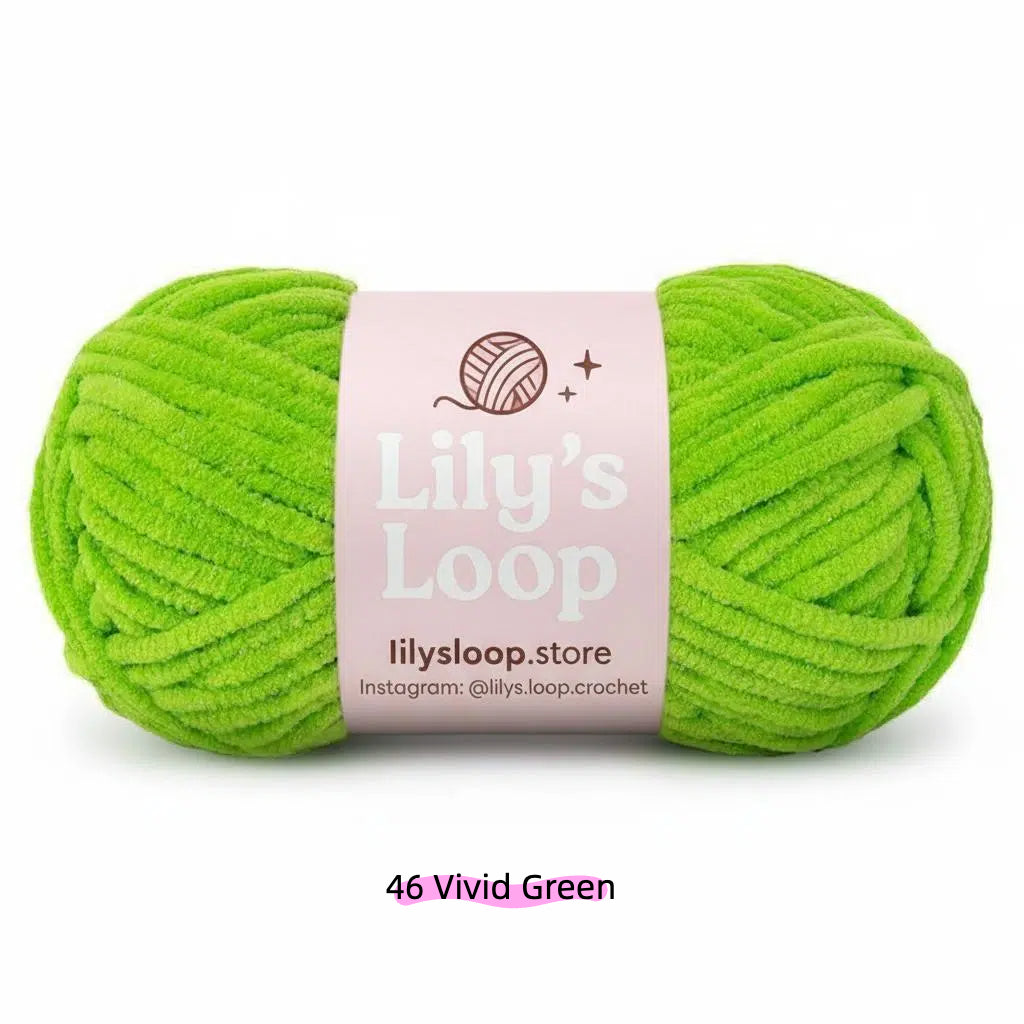 SoftGlow Series 4.5MM Chenille Yarn(50g/59m) – fine chenille yarn for amigurumi