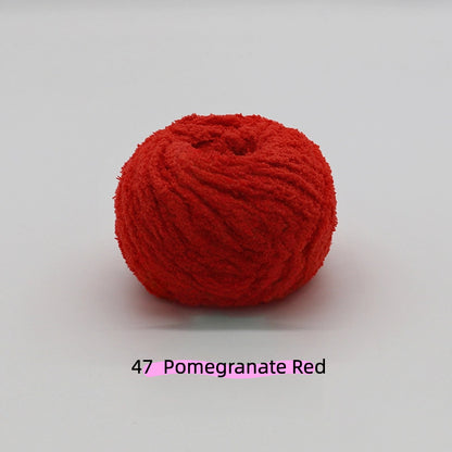 Light Emerald Green Warm Plush Nature Palette Velvet Yarn (50g/80m) – velvet yarn for amigurumi and crochet