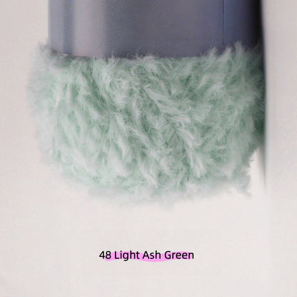 Grayish Blue MicroFur Fine Eyelash Yarn (40g) – faux fur yarn for crochet amigurumi