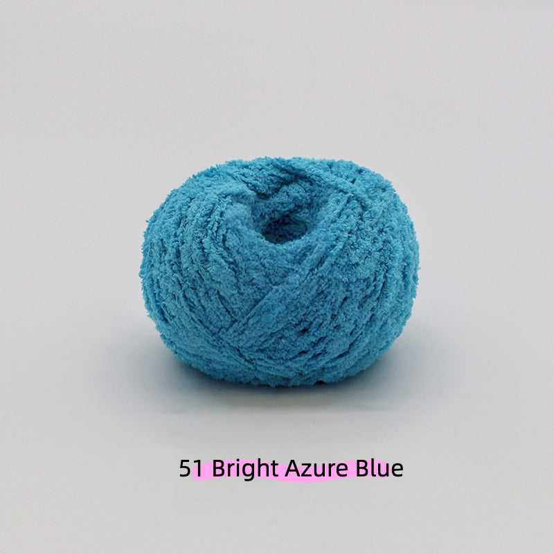 Sea Salt Blue Warm Plush Nature Palette Velvet Yarn (50g/80m) – velvet yarn for amigurumi and crochet