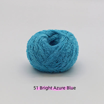 Sea Salt Blue Warm Plush Nature Palette Velvet Yarn (50g/80m) – velvet yarn for amigurumi and crochet