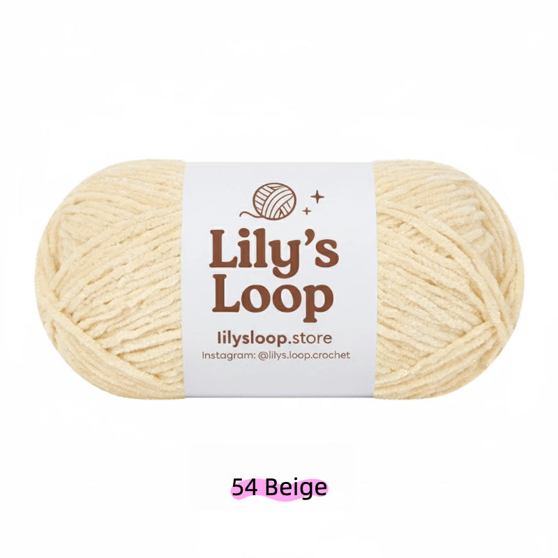 SoftGlow Series 2.5MM Chenille Yarn(50g/132m) – fine chenille yarn for amigurumi