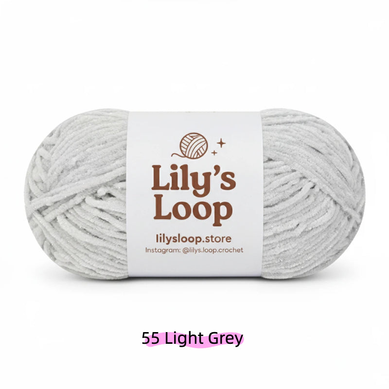 SoftGlow Series 2.5MM Chenille Yarn(50g/132m) – fine chenille yarn for amigurumi