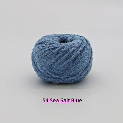 White Warm Plush Nature Palette Velvet Yarn (50g/80m) – velvet yarn for amigurumi and crochet